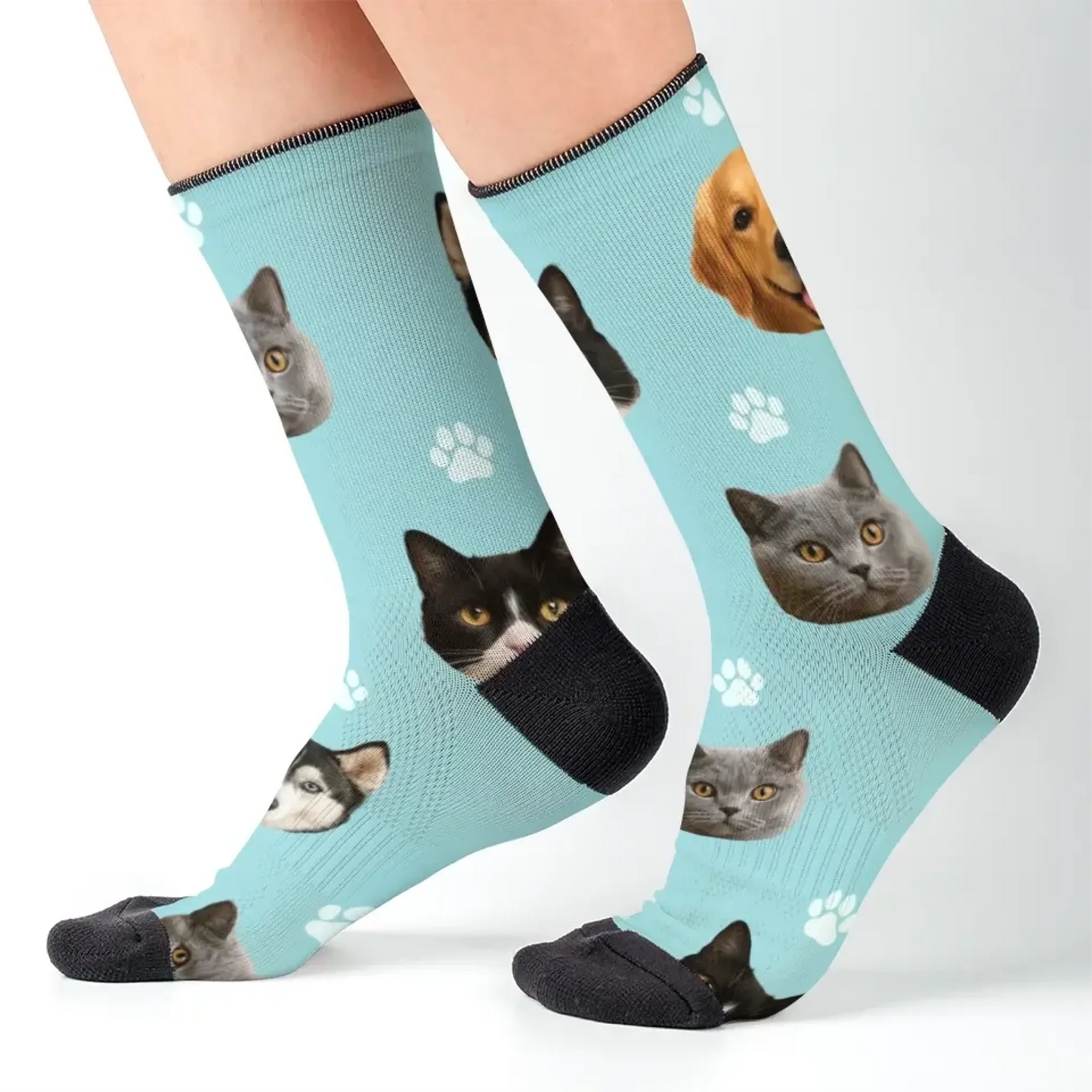 3. Custom Pet Face Socks – Personalized Pet Lover Gift