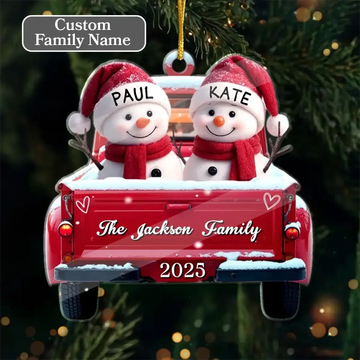 Custom Acrylic Ornament - Personalized Christmas Gifts For Family-1