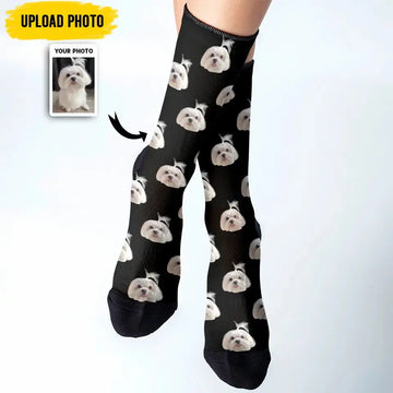 Personalized Cat Face Socks