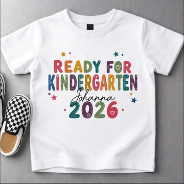 Ready For School 2026- Personalized 

Shirt For Kids