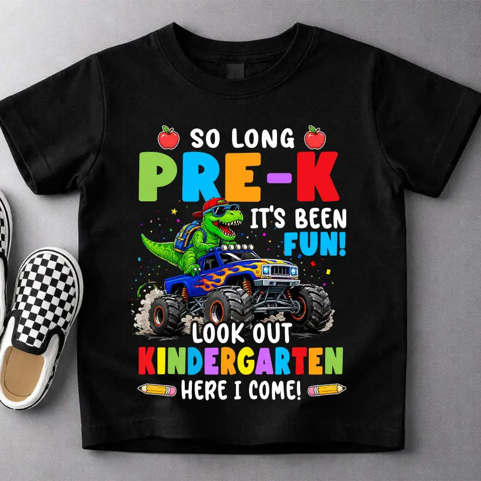 Back To School Custom Dino T-Shirt For Kids