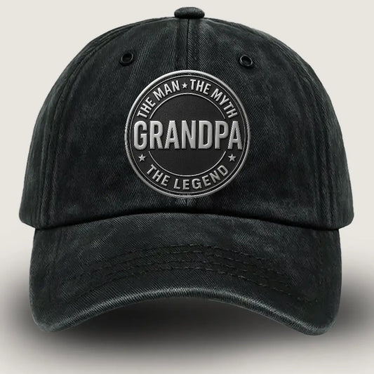 #1 Grandpa Xmas Gift – Washed Demi Grandpa Cap 🎅