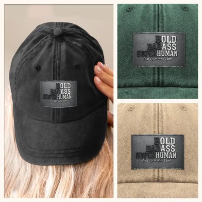 #1 Grumpy Old Man Hat – Vintage Washed Grandpa Baseball Cap