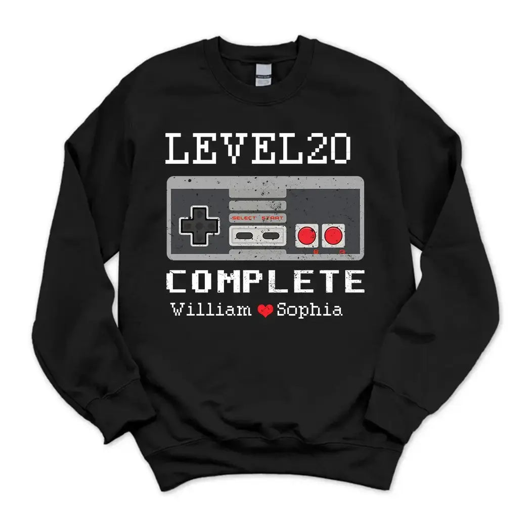 20th Anniversary Gamer Shirts - Personalized Gift for Couple Duconspace