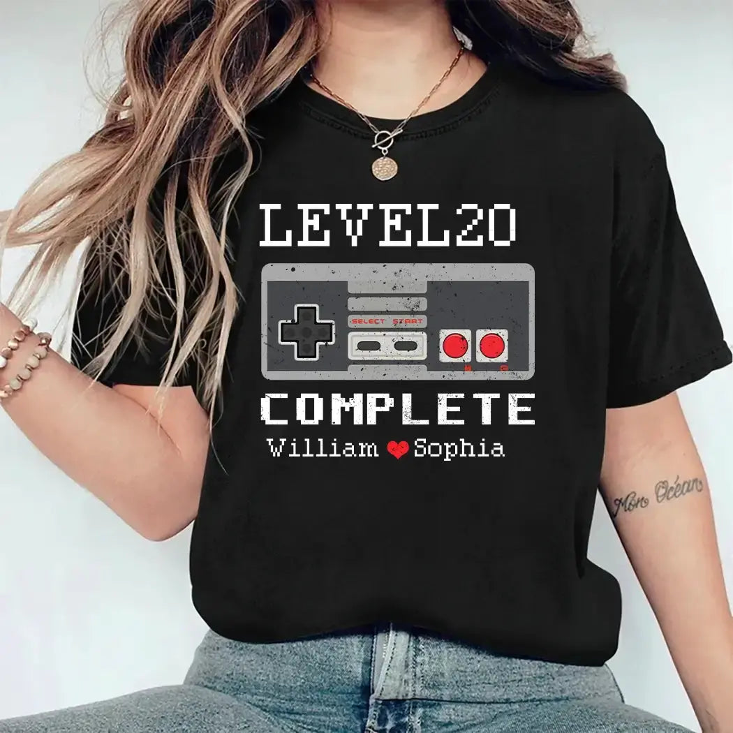 20th Anniversary Gamer Shirts - Personalized Gift for Couple Duconspace