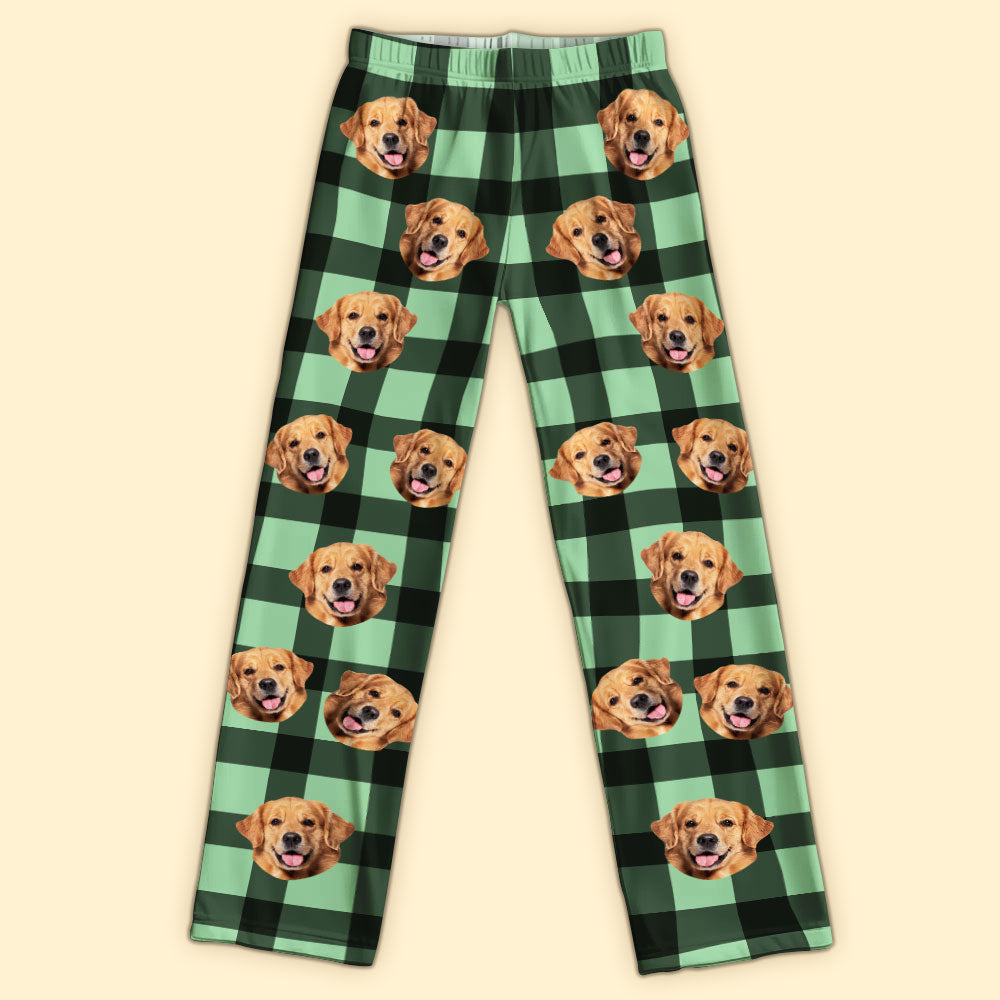 Personalized Pet Pajama Pants – Custom Dog or Cat Face Lounge Pants - Style 6