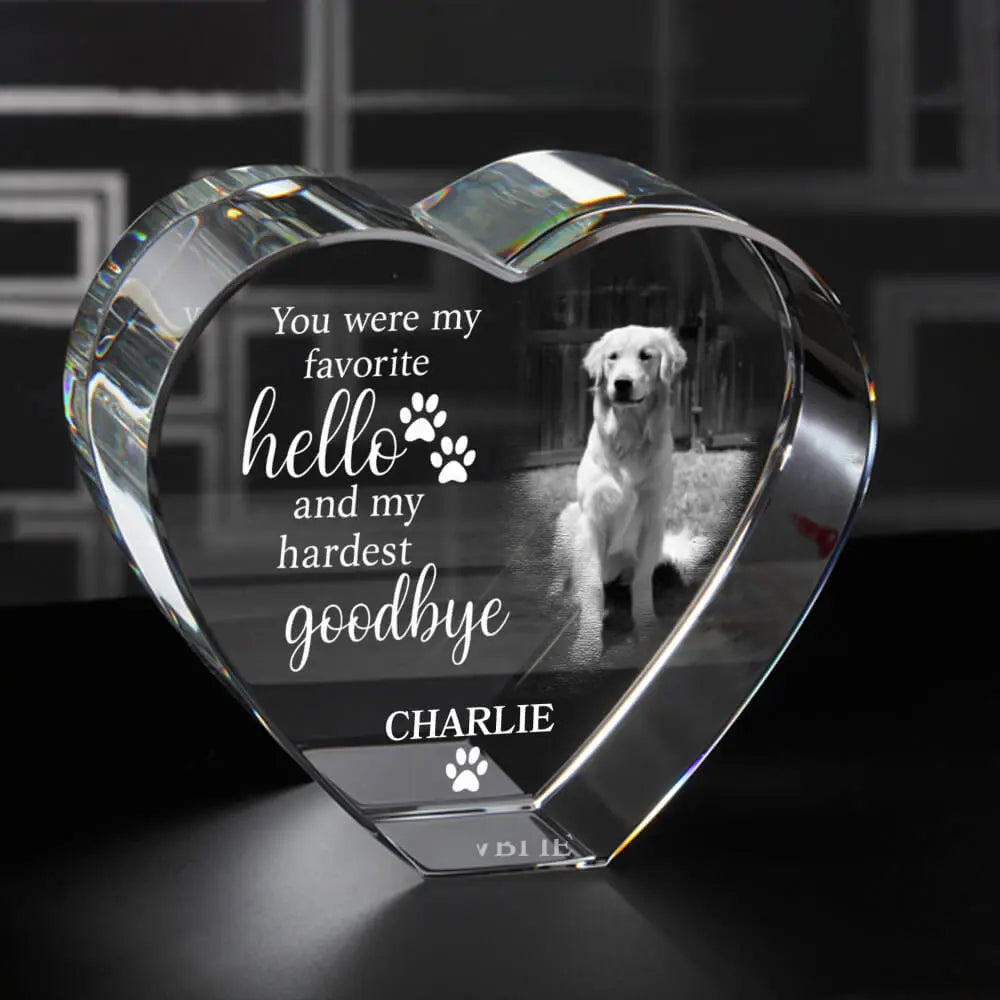 3D Photo Crystal Gift – Custom Pet Idea #5 Duconspace