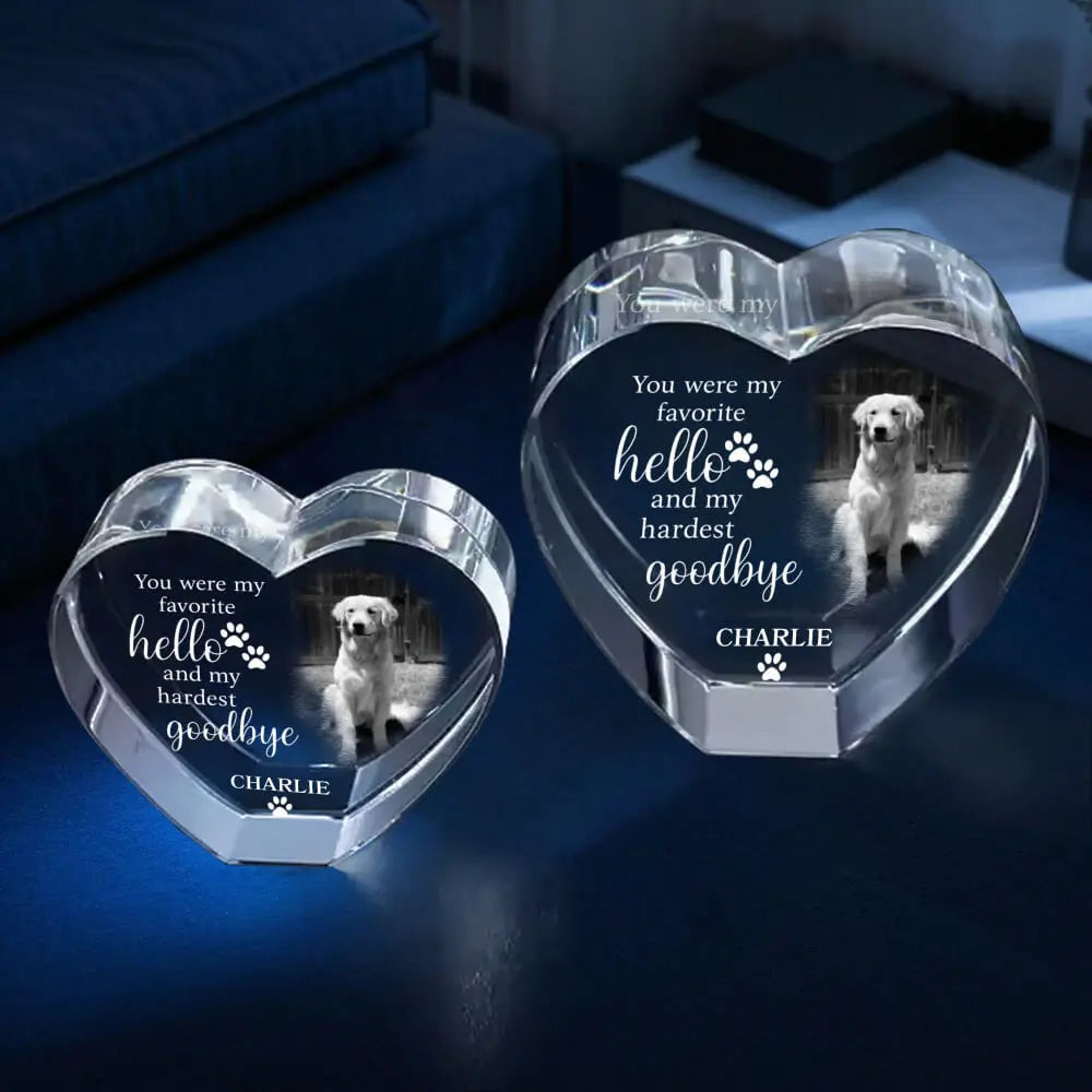 3D Photo Crystal Gift – Custom Pet Idea #5 Duconspace