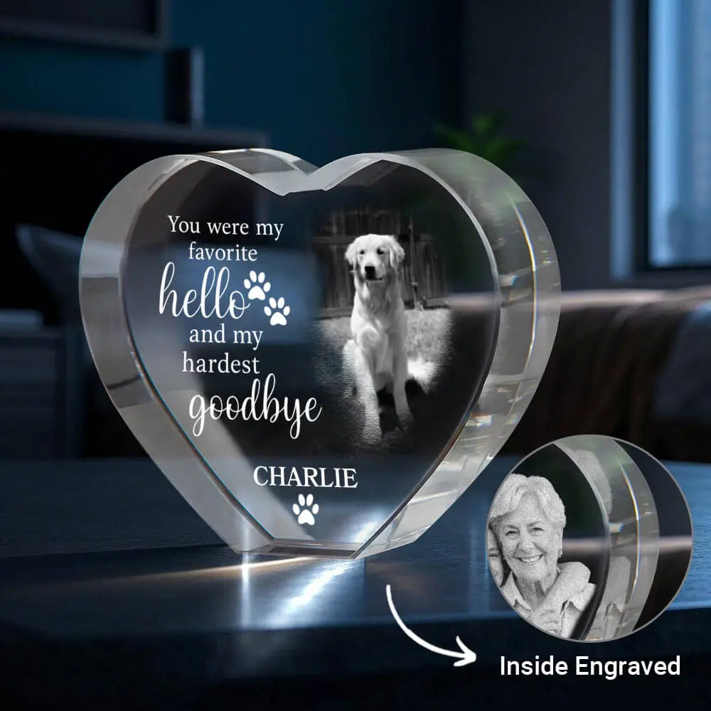 3D Photo Crystal Gift – Custom Pet Idea #5 Duconspace