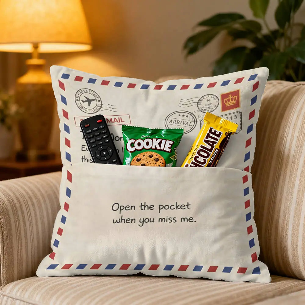 A Letter You Can Hug Pocket Pillow, Custom Gift for Mom Duconspace