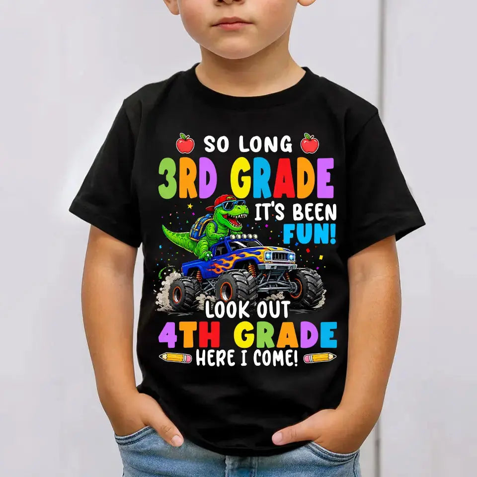 Back To School Custom Dino T-Shirt For Kids