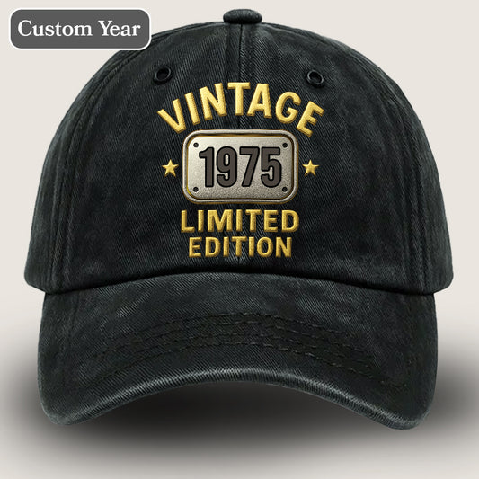 50th Birthday Gift - Washed Denim Cap – Limited Edition Husband