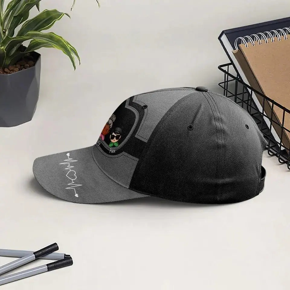 Side view – Best Grandpa Ever Personalized Hat
