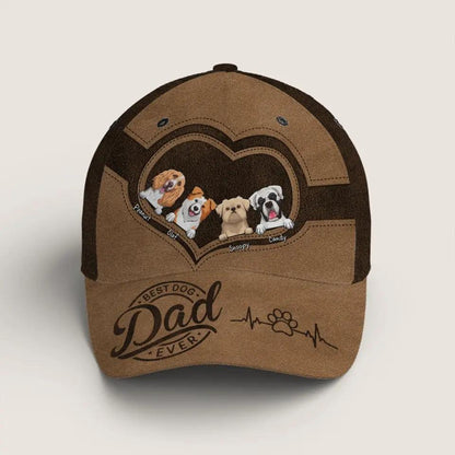 Life Is Better With A Wagging Tail By My Side - Dog & Cat Personalized Custom Hat, All Over Print Classic Cap - Father's Day, Gift For Pet Owners, Pet Lovers