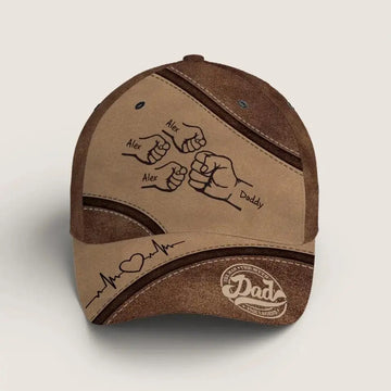 Dad The Man The Myth The Legend - Personalized Classic Cap - Gift for Dad, Grandpa & Husband TeeInBlue