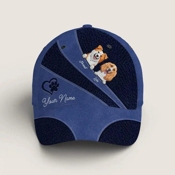 Life Is Better With A Furry Friend - Dog & Cat Personalized Custom Cap TeeInBlue
