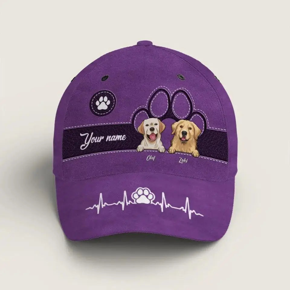 Dog Kisses Fix Everything - Dog & Cat Personalized Custom Classic Cap TeeInBlue
