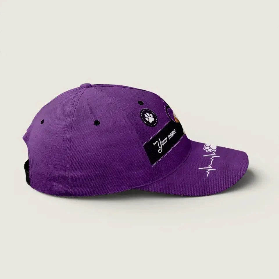 Dog Kisses Fix Everything - Dog & Cat Personalized Custom Classic Cap TeeInBlue