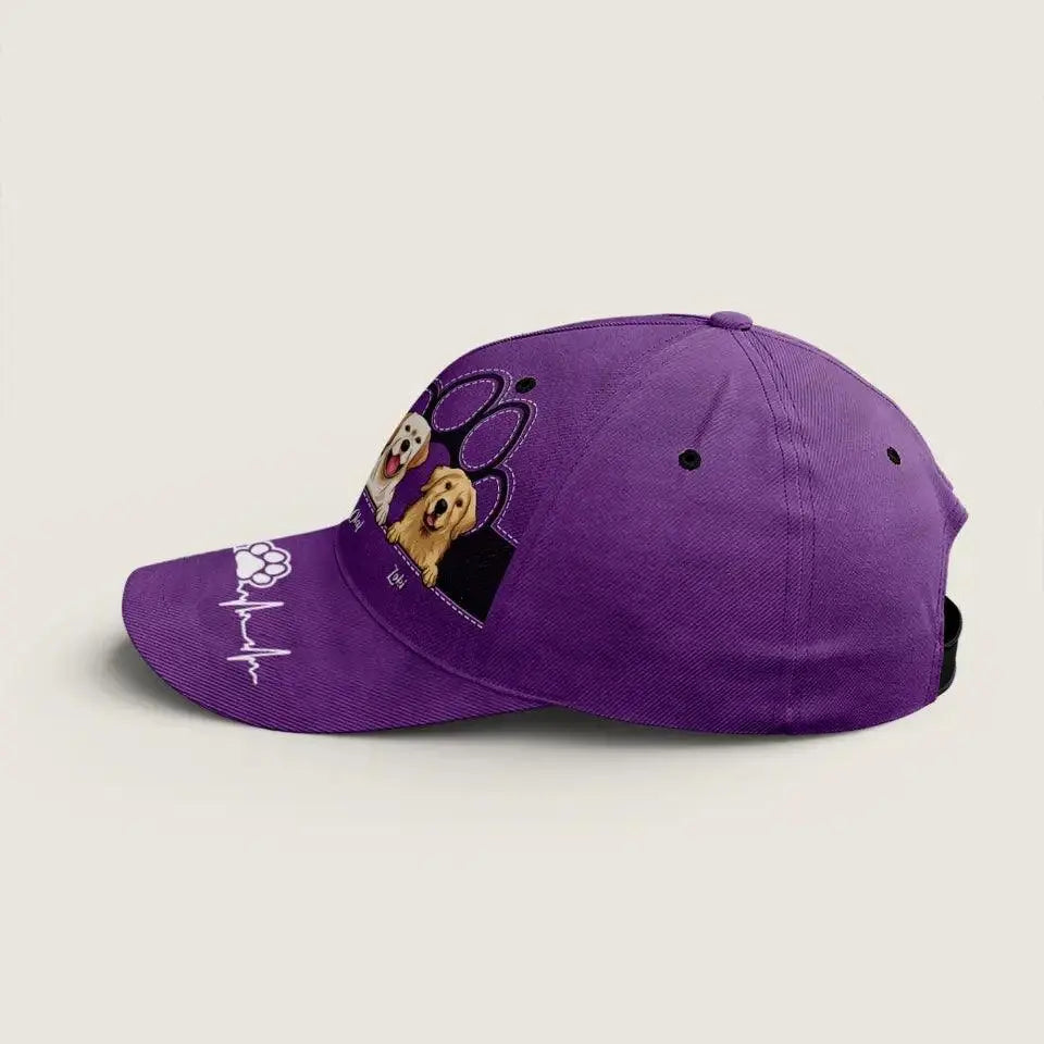 Dog Kisses Fix Everything - Dog & Cat Personalized Custom Classic Cap TeeInBlue