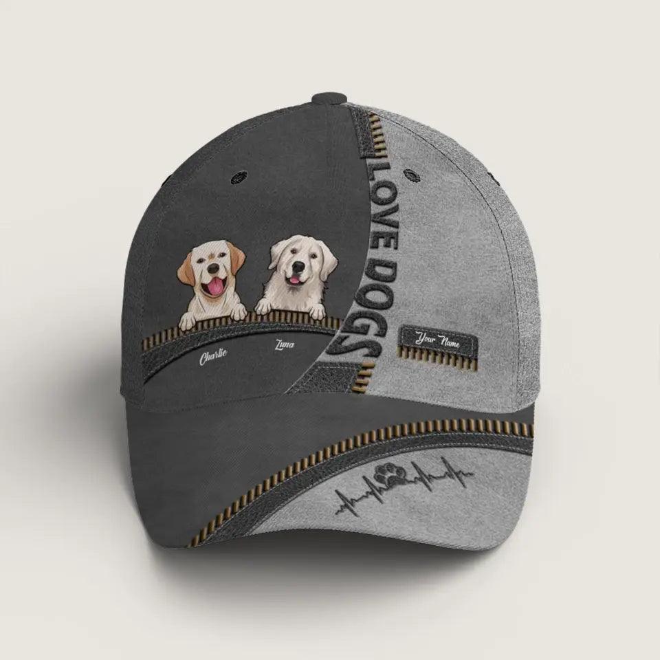 I Love Dogs More Than Humans - Dog & Cat Personalized Custom Hat