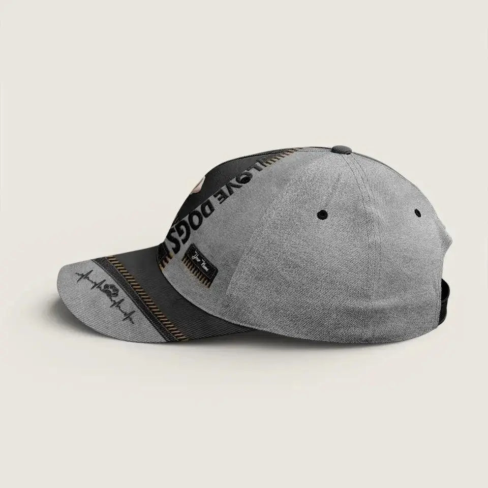 I Love Dogs More Than Humans - Dog & Cat Personalized Custom Hat TeeInBlue