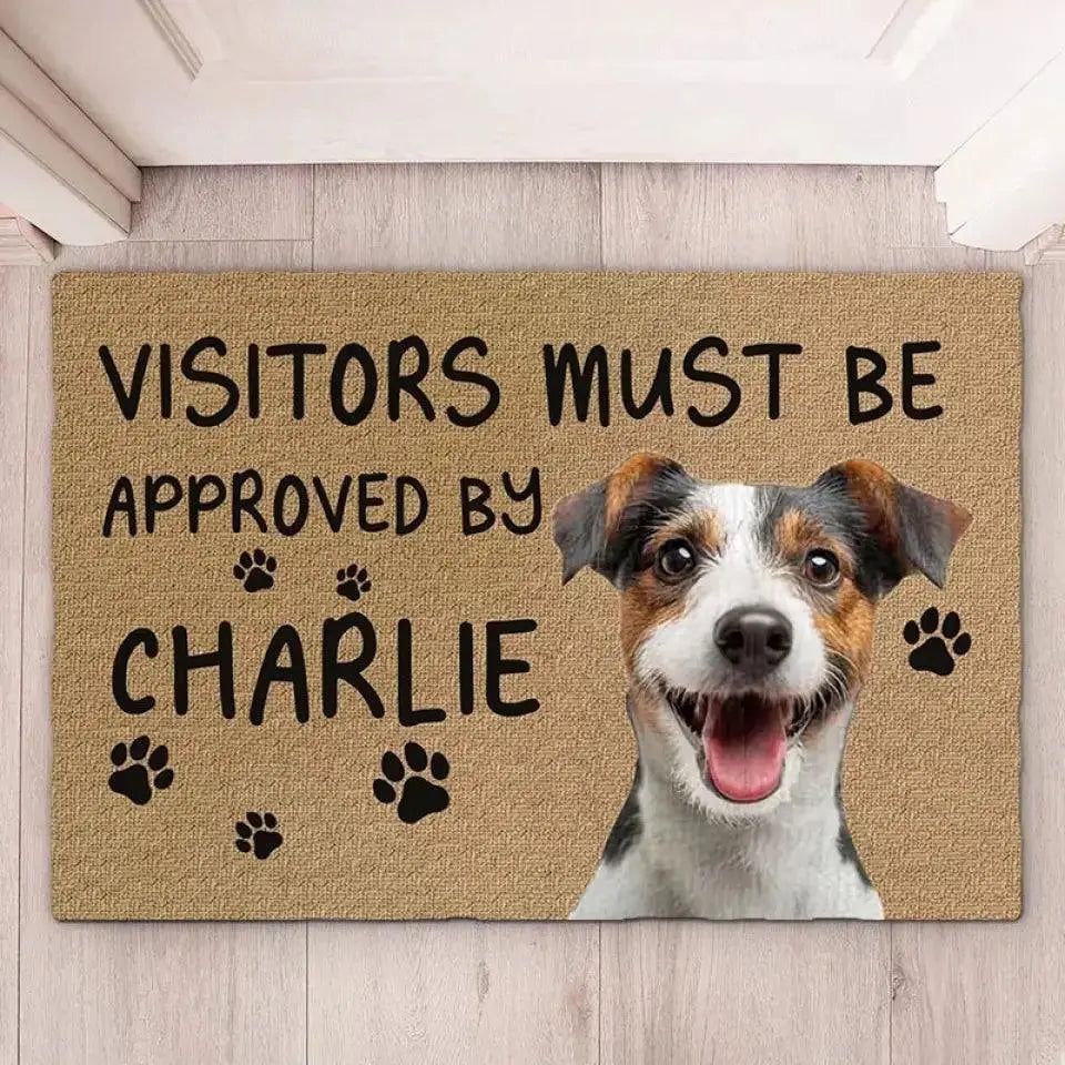 Custom doormat with dog or cat photo