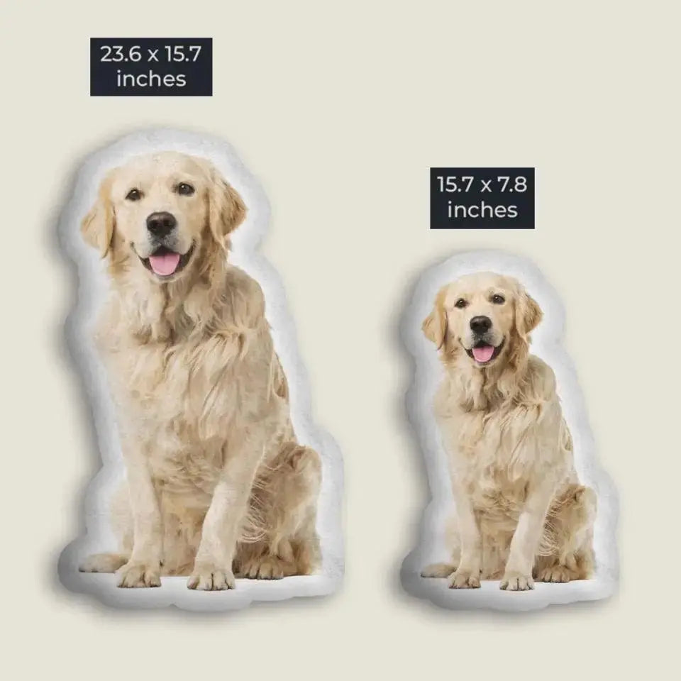 Custom Photo My Beloved Fur Baby - Dog & Cat Personalized Custom Shaped Pillow TeeInBlue