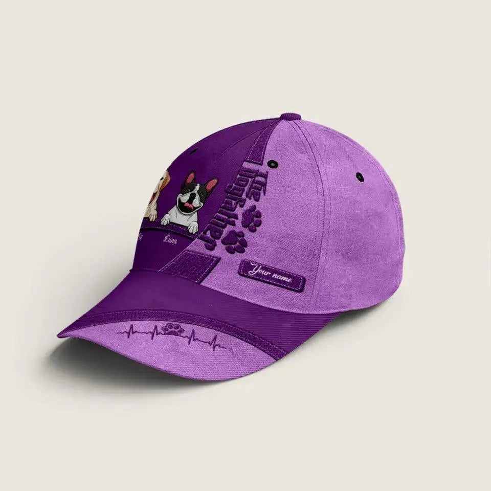 The Dog Father - Dog Personalized Custom Hat TeeInBlue