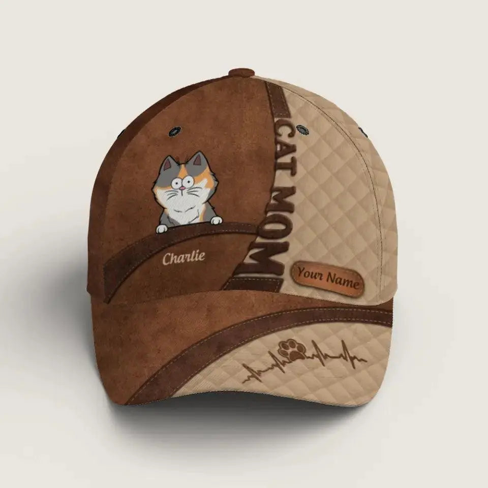 Keep Calm And Love Cats - Cat Personalized Custom Hat Duconspace