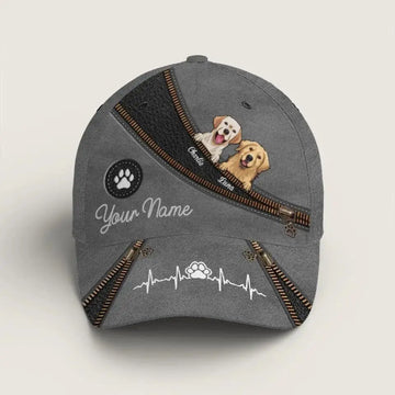 My Dog Is The Pawfect Companion - Dog Personalized Hat TeeInBlue