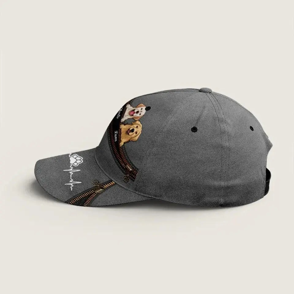 My Dog Is The Pawfect Companion - Dog Personalized Hat TeeInBlue