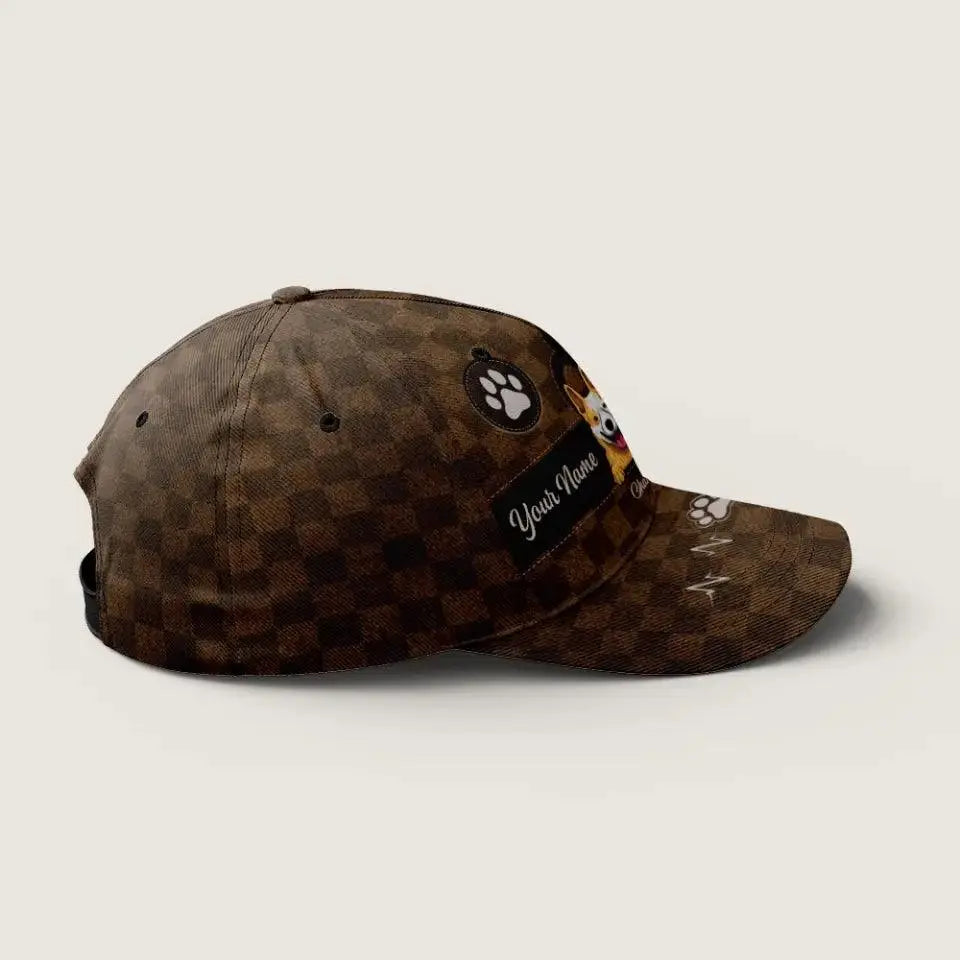 Life Is Better With Fur Baby - Dog & Cat Personalized Custom Hat TeeInBlue