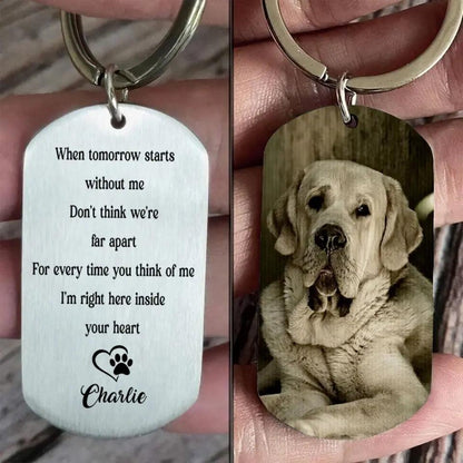 Dog Keychain Dog Memorial Gifts For Loss Of Dog - Personalized Keychains