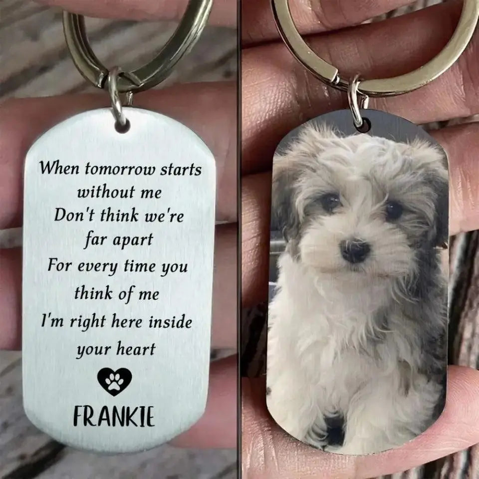 Dog Keychain Dog Memorial Gifts For Loss Of Dog - Personalized Keychains Ducon Space