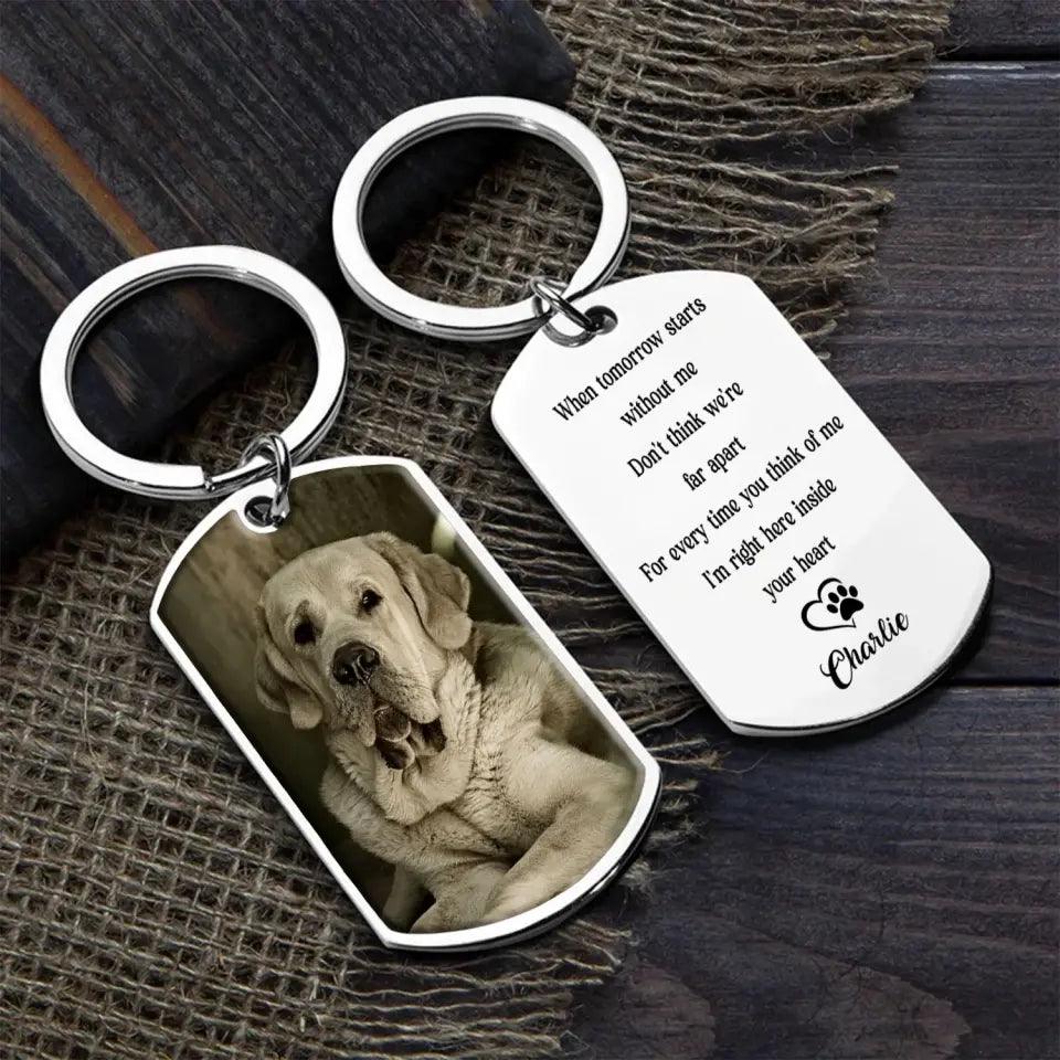 Dog Keychain Dog Memorial Gifts For Loss Of Dog - Personalized Keychains