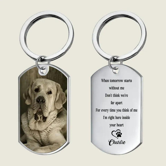 Dog Keychain Dog Memorial Gifts For Loss Of Dog - Personalized Keychains