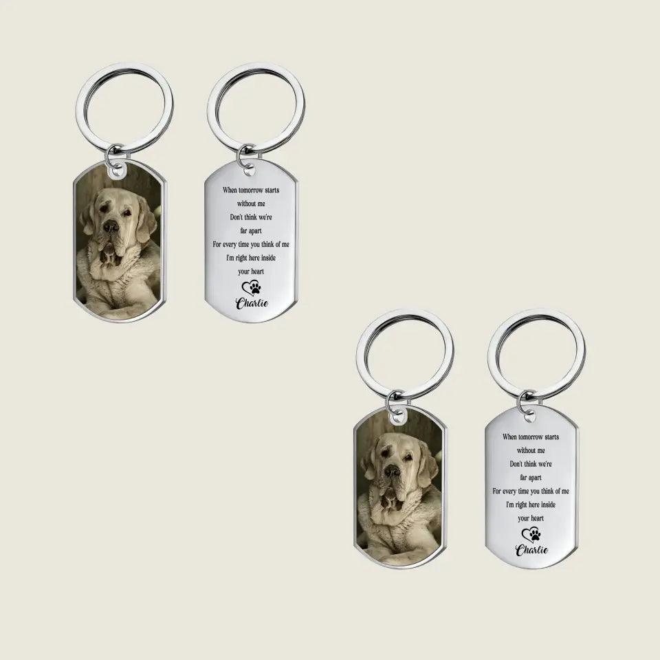 Dog Keychain Dog Memorial Gifts For Loss Of Dog - Personalized Keychains