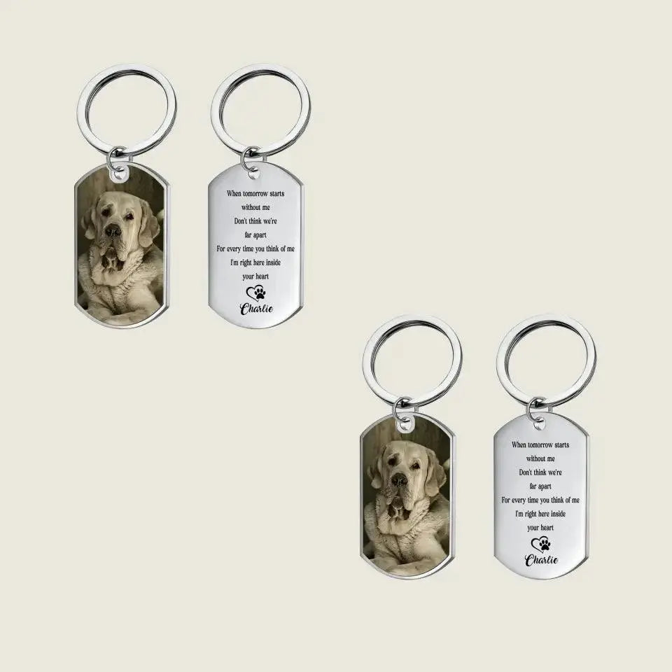Dog Keychain Dog Memorial Gifts For Loss Of Dog - Personalized Keychains Ducon Space