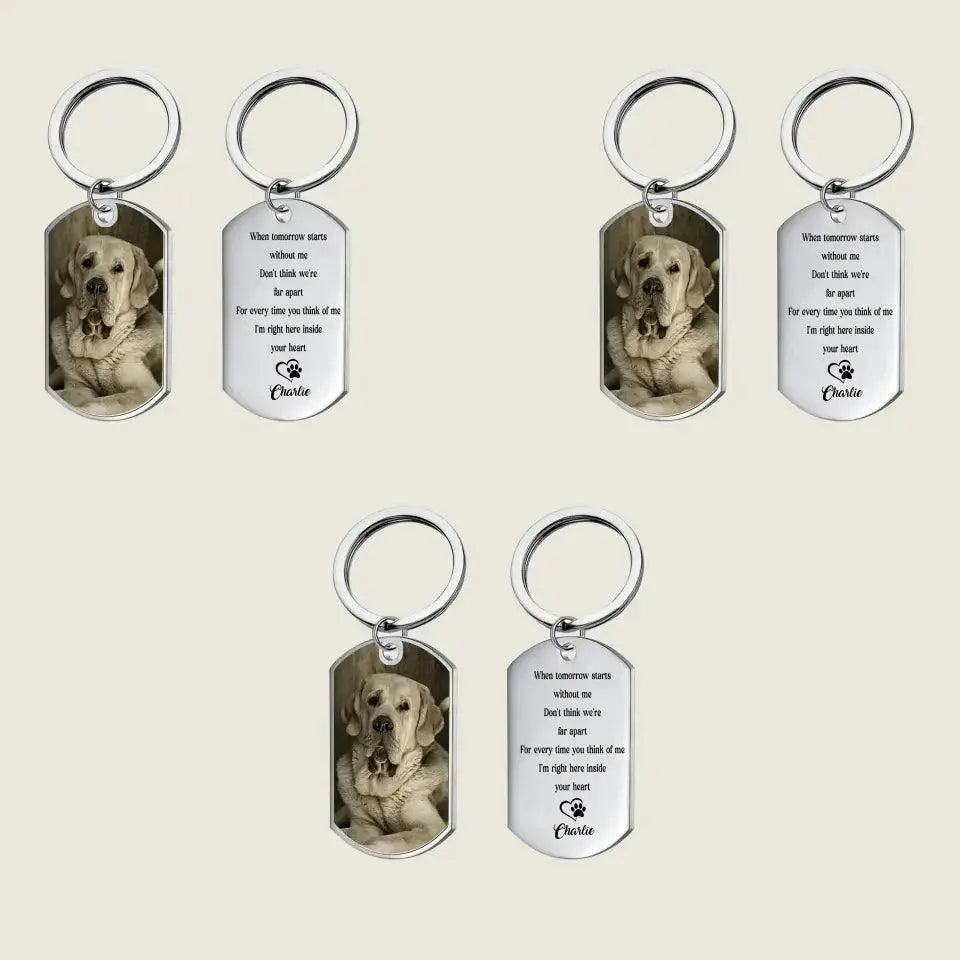 Dog Keychain Dog Memorial Gifts For Loss Of Dog - Personalized Keychains Ducon Space