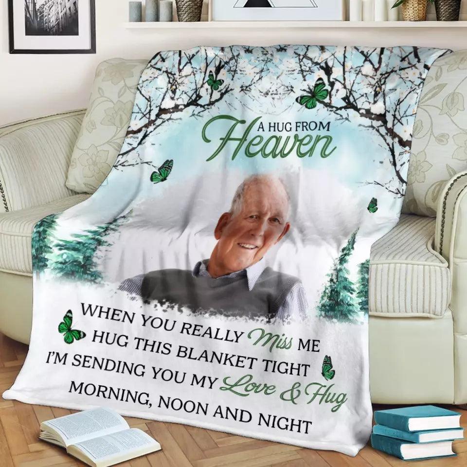 Custom Photo Greatly Loved Deeply Missed - Memorial Custom Blanket