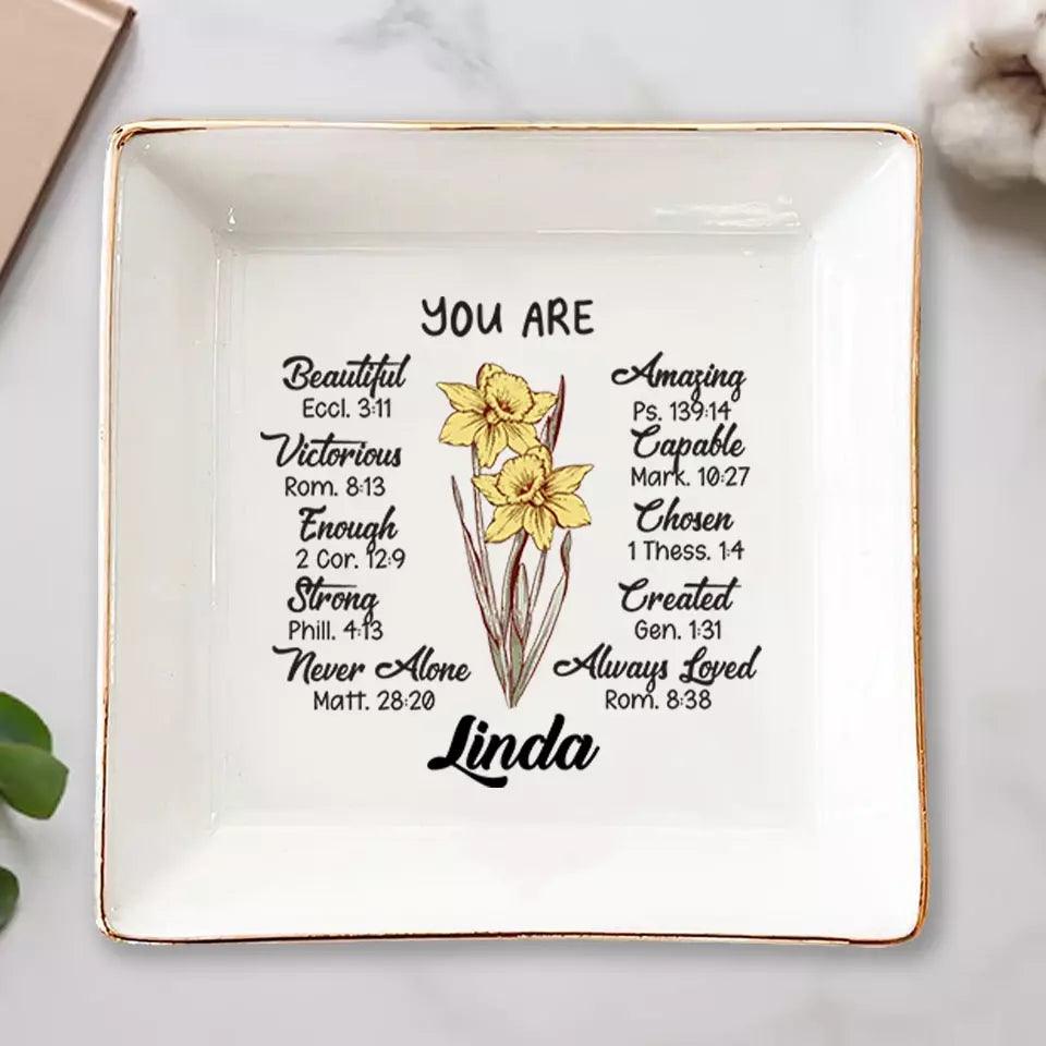 A Friend Is Like A Flower - Bestie Custom Jewelry Dish