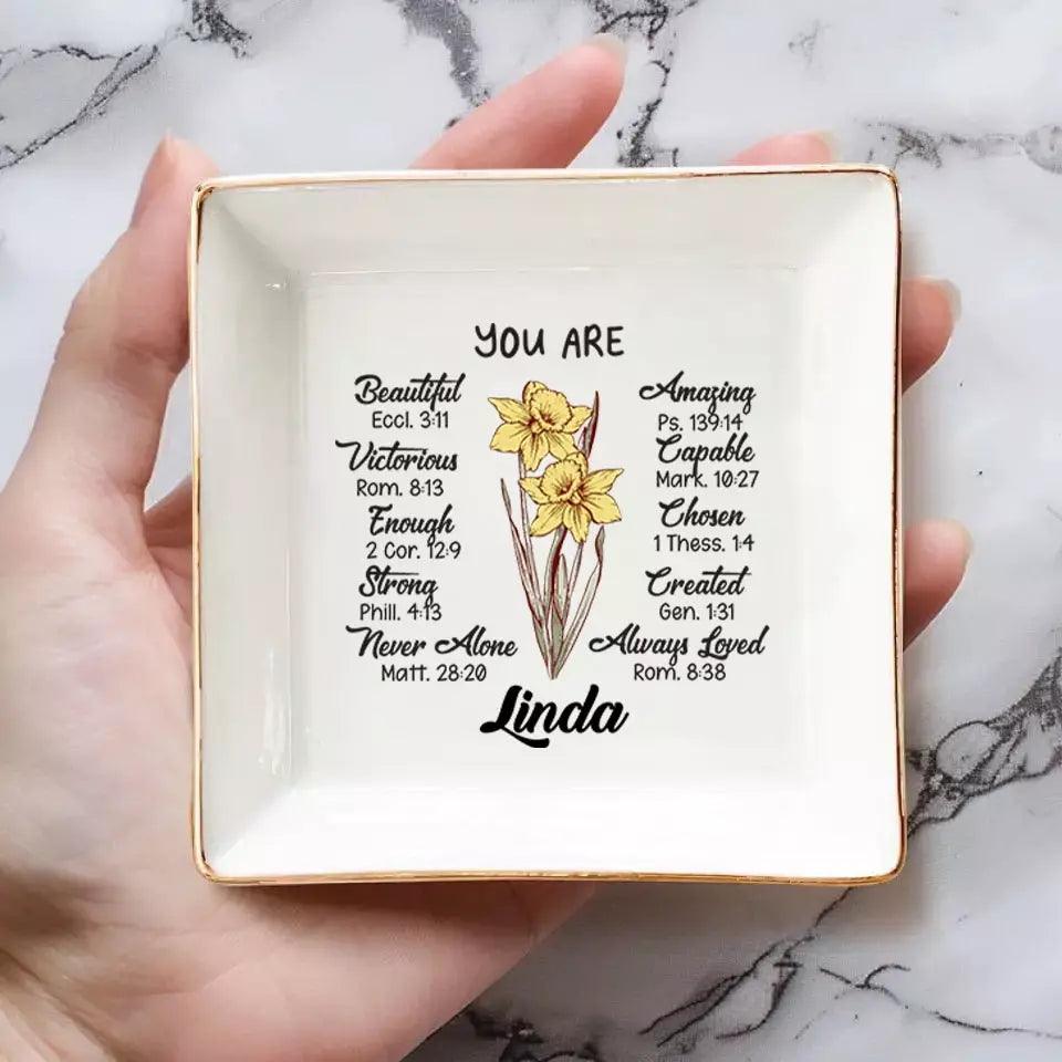 A Friend Is Like A Flower - Bestie Custom Jewelry Dish