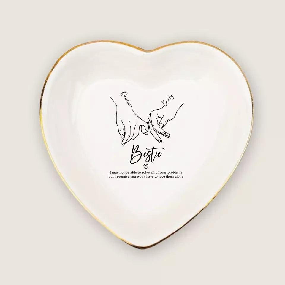 I'll Be There Pinky Promise - Bestie Custom Jewelry Dish