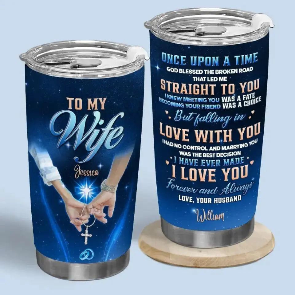 Once Upon A Time - Couple Custom Tumbler - Gift For Wife, Anniversary Gift Ducon Space