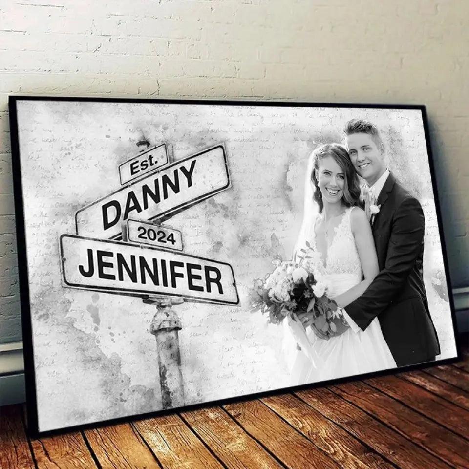 Custom Photo I Need You Because I Love You - Couple Custom Horizontal Poster