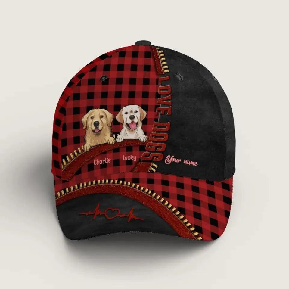 I Love Dogs More Than Humans - Dog Personalized Custom Hat TeeInBlue