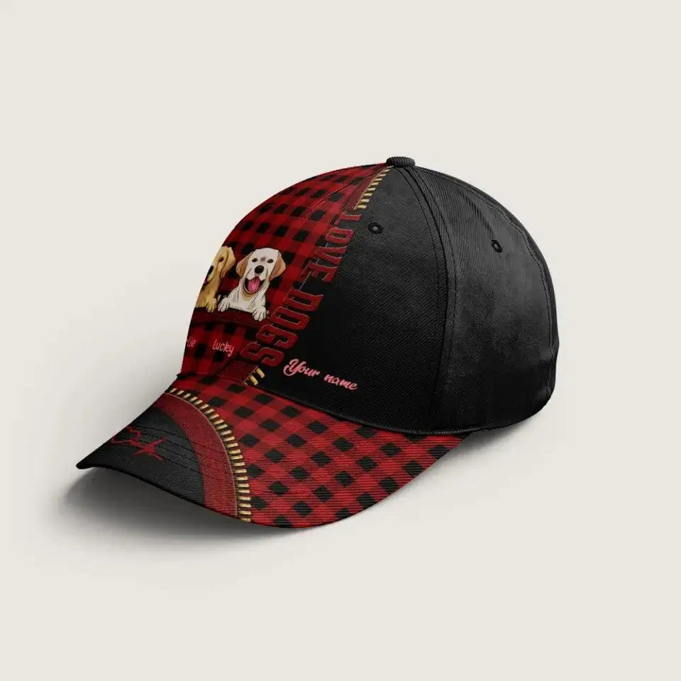 I Love Dogs More Than Humans - Dog Personalized Custom Hat TeeInBlue