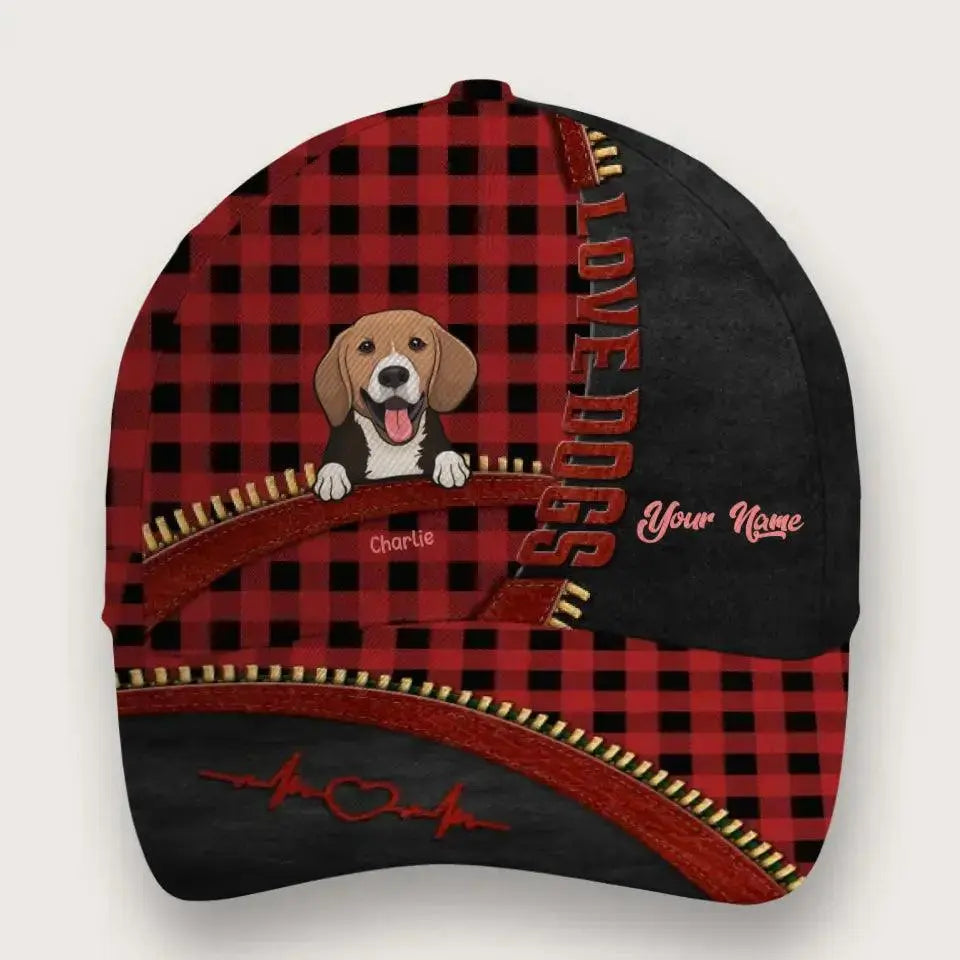 I Love Dogs More Than Humans - Dog Personalized Custom Hat TeeInBlue