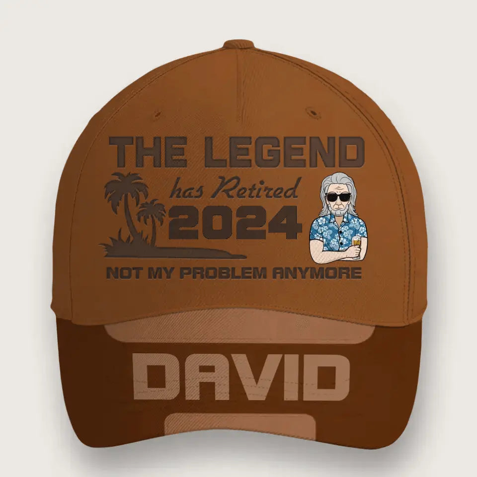 Classic retirement gift hat with name customization