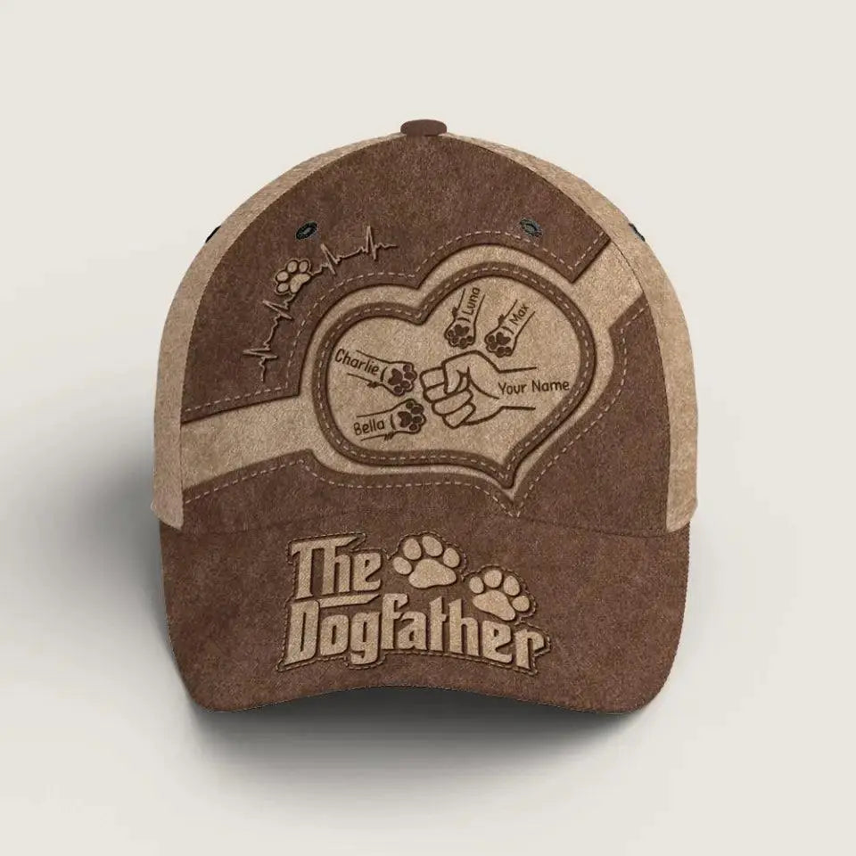 The Dogfather - Dog Personalized CustomCap - Gift For Pet Owners, Pet Lovers TeeInBlue